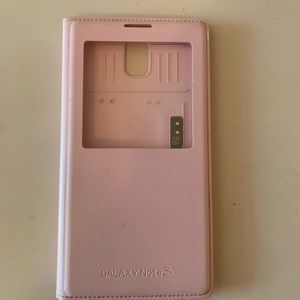 Galaxy note 3 phone case in baby pink